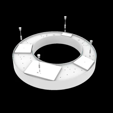 Светильник светодиодный Cosmo excentric подвесной 110Вт 4000 К 1200x115 мм RAL9005 черный муар с расс. опал DALI | V1-R0-9X504-30D01-2011040 | VARTON
