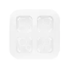 Quteo Рамка 4 поста для наружного монтажа белая