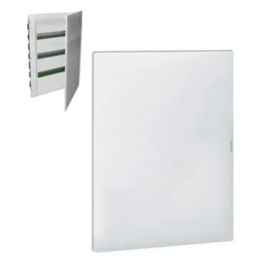 Щит встраиваемый пластиковый 3х18, белая дверь с клеммником заземления нейтрали