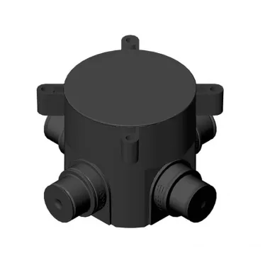 Коробка установочная 70х72мм в бетон пластиковые лапки
