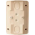 ЭТЮД Розетка угловая двойная открытой установки без заземления без шт. 16А 250B,сосна