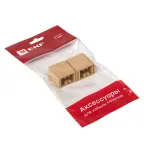 Соединитель (25х16) (4 шт) Plast PROxima под светлое дерево