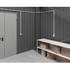 Quteo Выключатель двухклавишный наружный белый 10А