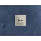 ETIKA Розетка телевизионная TV/SAT двухкабельная слоновая кость