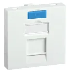 Вставка 45х45мм для 1 модуля Keystone Jack с маркером