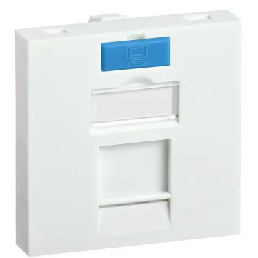 Вставка 45х45мм для 1 модуля Keystone Jack с маркером