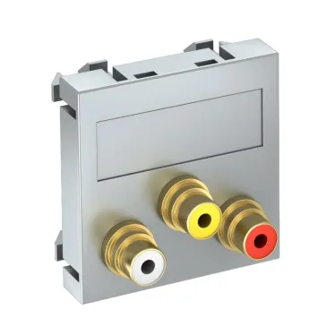 Мультимедийная рамка Audio-Video Modul45 (серебристый)