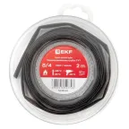 ТУТ нг 8/4 черная ролик 2 м EKF