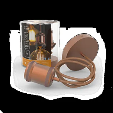 Светильник подвесной под лампу 1хE27 AC 220В Медный IP20 1000х48х80мм Алюминий Decor Gauss