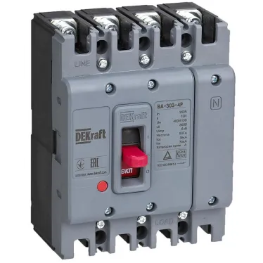 Силовой автоматический выключатель 4P 250А 36кА ВА-303
