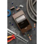 Щит распределительный навесной ЩРН-П- 4 темное дерево IP41 PROxima