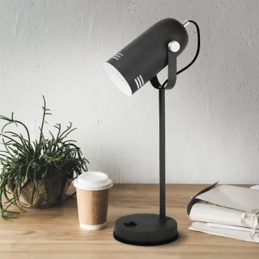 Светильник настольный N-117-Е27-40W-BK черный (12/48)