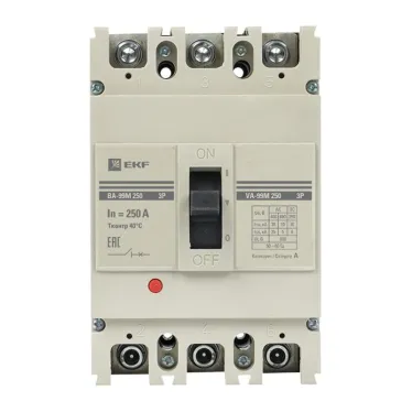 Выключатель автоматический трехполюсный ВА-99М/250 250А 3ф 35кА РЭ2500А