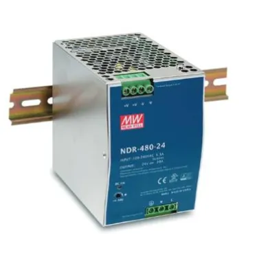 Источник питания на DIN-рейку 24 В,20 А,480ВТ, MEANWELL, I класс защиты, 85,5х125,2х128,5мм