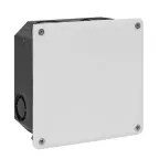 Коробка распаячная с крышкой КМТ-010-006 для твердых стен 110х110х50 полипропилен синяя/белая винты IP20 PROxima