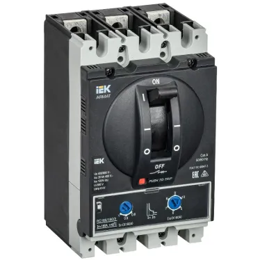 Выключатель автоматический в литом корпусе ARMAT 3P типоразмер D 35кА 160А расцепитель термомагнитный регулируемый