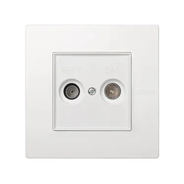 Крышка для розетки R-TV/SAT (ТВ, Спутник), белый