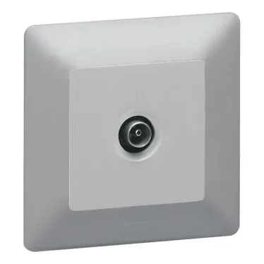 Valena LIFE Розетка ТВ c топологией звезда 0-2400 МГц С лицевой панелью Алюминий