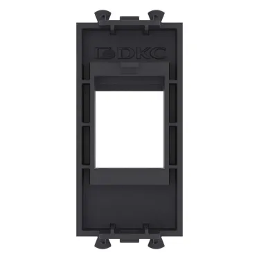 Адаптер без шторки для Keystone Avanti Черный матовый 1 модуль