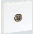 Connect Плата с TV разъемом папа винты 45х45мм белый