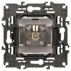 Розетка TV одиночная, Эра Elegance, антрацит, 14-3101-05