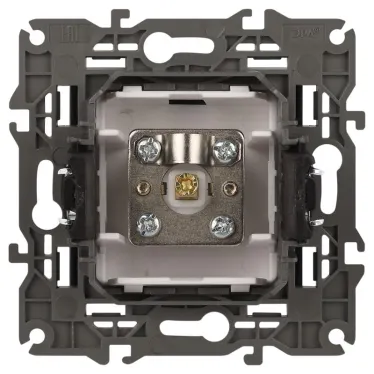 Розетка TV одиночная, Эра Elegance, антрацит, 14-3101-05