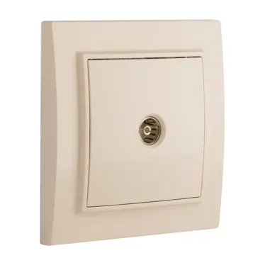 Розетка TV одноместная СП бежевый 75Ом 5-862МГц Минск