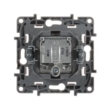 ETIKA Розетка телевизионная TV/SAT двухкабельная белая