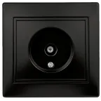 Розетка TV одиночная, IP20, СУ, Plano, антрацит 1-301-05 Intro