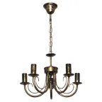 Светильник Рустика 254 черн. мат. зол. НСБ 01-5х60-126 Е14 ИУ