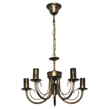 Светильник Рустика 254 черн. мат. зол. НСБ 01-5х60-126 Е14 ИУ