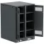 Шкаф LINEA B (пустой) 1350х900х950мм двустворчатая металлическая дверь черный