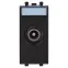 Avanti ТВ розетка проходная ''Черный квадрат'', 16A, 1 модульная