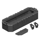 Модульная рамка Modul45 (с кожухом) MT4 45/2-2 208x76x40 мм (полиамид,черный)