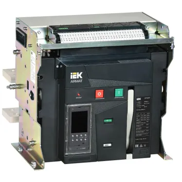 Выключатель автоматический воздушный ARMAT стационарного исполнения 3P F 125кА 3200А расцепитель TD с комплектом аксессуаров 220В: мотор привод катушка включения катушка отключения