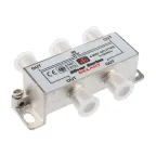 Делитель ТВ х 4 + 5шт. F BOX 5-1000 МГц Silver,