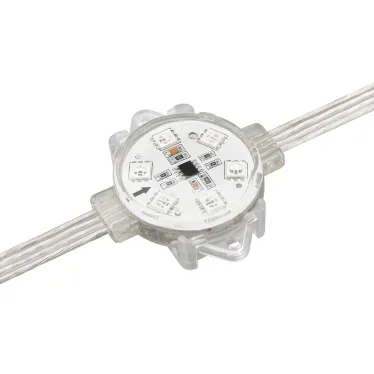 Модуль управляемый VISOR-SPI-5060-6-24V RGB 120deg (D40x12mm, 1.5W, IP68) | 029379 | Arlight