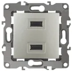 Устройство зарядное USB, 5В-2100мА, Эра12, перламутр, 12-4110-15