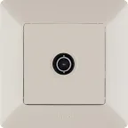 Valena LIFE Розетка ТВ c топологией звезда 0-2400 МГц С лицевой панелью Слоновая кость