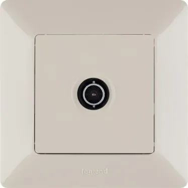 Valena LIFE Розетка ТВ c топологией звезда 0-2400 МГц С лицевой панелью Слоновая кость