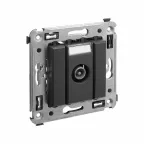 Avanti Розетка TV проходная в стену, , Черный матовый