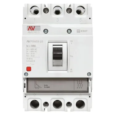 Выключатель автоматический AV POWER-2/3 200А 35кА TR