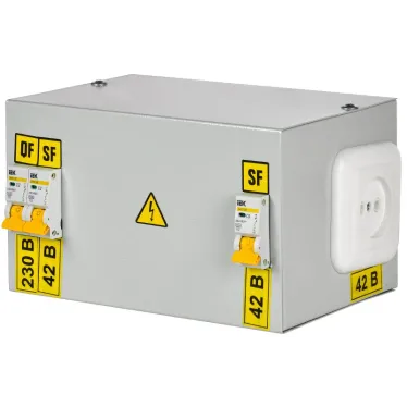 Ящик с понижающим трансформатором ЯТП-220/42/0.25 с автоматами