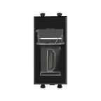 Avanti HDMI розетка ''Черный квадрат'' модульная, тип А-А, 1 модульная