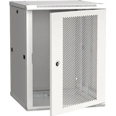 Шкаф LINEA W 12U 600x600 мм дверь перфорированная RAL7035
