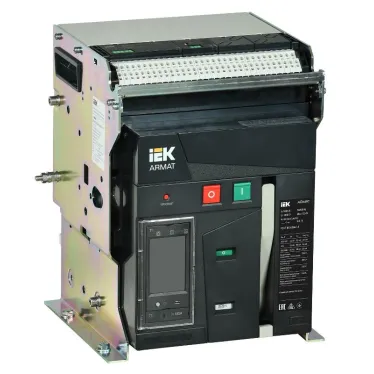 Выключатель автоматический воздушный ARMAT стационарного исполнения 3P типоразмер A 55кА 1000А расцепитель TT с комплектом аксессуаров 220В: мотор привод катушка включения катушка отключения