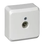 ЭТЮД Розетка телевизионная TV 0.7дБ наружная белая