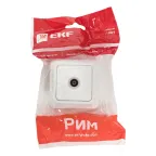 Рим Розетка телевизионная TV 75Ом 5-862МГц белая