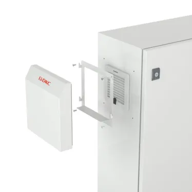 Защитная панель IP56, листовая сталь RAL7035, для вентиляторов и решеток 205x205 мм