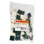 Площадка самоклеящаяся 25х25 мм, белая, 100 шт,